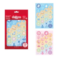 Mini disques de pâte comestible pour bébé de 3,4 cm - Dekora - 20 unités