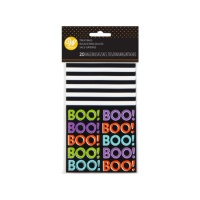 Sachet pour bonbons d'Halloween mini BOO de 9,5 x 15 cm - Wilton - 20 unités