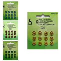 Boutons-pression de 0,9 cm - Pony - 12 paires