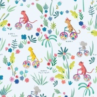 Tissu en jersey de coton Happy friends Main - Katia