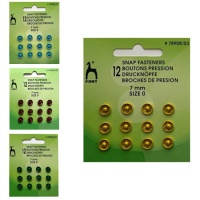 Boutons-pression de 0,7 cm - Pony - 12 paires