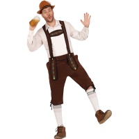 Costume d'allemand Oktoberfest marron pour homme