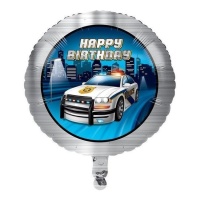 Ballon d'anniversaire de Police de 45 cm - Conver Party