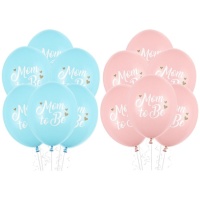 Ballons en latex Mom to be de 30 cm - PartyDeco - 6 unités