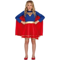 Déguisement de super-héros avec cape pour fille