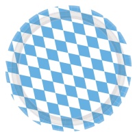 Assiettes de l'Oktoberfest de 23 cm - 8 unités