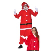 Costume de Père Noël avec capuche pour adulte