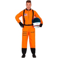 Déguisement d'astronaute de la Nasa orange pour homme