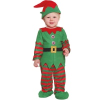 Costume de lutin à rayures pour bébé