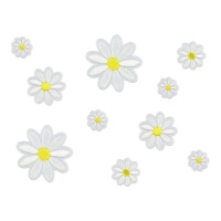 Patch thermocollant marguerites - 10 pièces