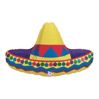 Ballon en forme de chapeau mexicain de 86 cm - Grabo