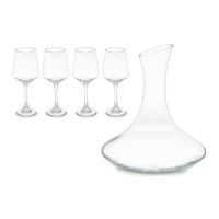 Carafe à vin de 1800 ml avec 4 verres de 420 ml