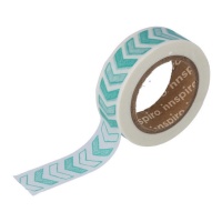 Washi tape de flèches turquoise - 10 m