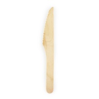 Couteaux en bois de 16,5 cm - 100 unités