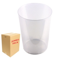 Verres de 500 ml en plastique transparent large - 450 unités