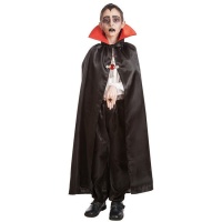 Cape de vampire avec col rouge de 97 cm pour enfant