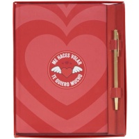 Cahier d'amour avec stylo