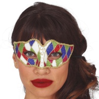 Masque arlequin brillant