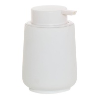 Distributeur de savon blanc lisse de 12,9 cm