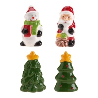 Figurines assortis pour roscón de Noël de 3 cm - Dekora - 50 unités