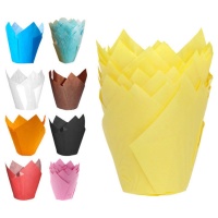 Coupelles tulipes pour muffins - Pastkolor - 24 unités