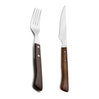 Ensemble de 6 fourchettes de 20 cm et 6 couteaux steak de 22 cm Forest - Arcos