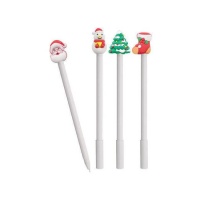 Stylo de Noël de 18 cm - 1 unité