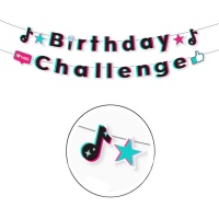 Guirlande de Birthday Challenge de 6 m