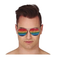 Lunettes arc-en-ciel avec monture assortie