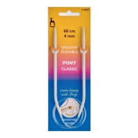 Aiguilles circulaires fixes de 4 mm - Pony