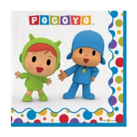 Serviettes Pocoyo Party de 16,5 x 16,5 cm - 20 unités