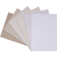 Kit de cartons unis nature basiques de 25,4 x 18 cm - Artis decor - 18 unités