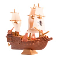 Topper pour gâteau bateau pirate 12 cm - Dekora