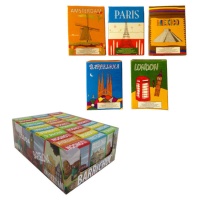 Boîte de cigares en chocolat de villes en boîte de 20 g - 33 unités