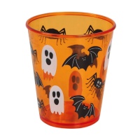 Verre d'Halloween orange de 10 cm