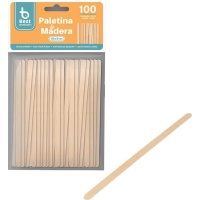 Bâtonnets en bois pour café de 11 cm - 100 unités