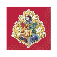 Serviettes Harry Potter de 12,5 x 12,5 cm - 16 unités