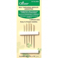 Aiguilles auto-enfilantes de différentes épaisseurs - Clover - 5 pcs.