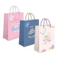 Sac cadeau de 14 x 11,5 x 6,7 cm d'anniversaire - 1 unité