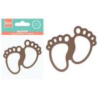 Pochoir de pieds de bébé - Happy cut Artemio - 1 pièce