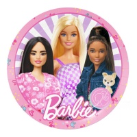 Assiettes Barbie de 23 cm - 8 unités