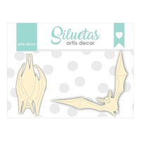 Chipboard Chauves-souris - Artis decor - 2 unités