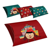 Coffret cadeau de 32,5 x 20,5 x 7 cm de Tió de Nadal - 4 unités