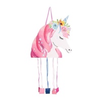 Piñata de Licorne rêveur de 40,5 x 43 cm