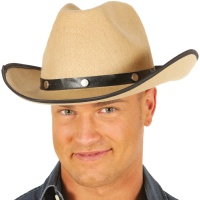 Chapeau de cowboy marron clair - 59 cm