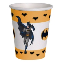 Gobelets Batman en carton compostable de 255 ml - 8 unités