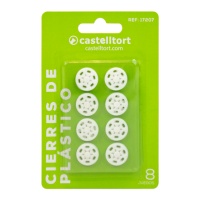 Boutons-pression en plastique de 1,5 cm - Castelltort - 8 paires