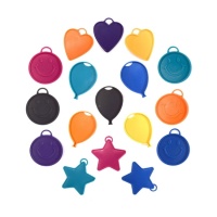 Poids pour ballons de 15 g avec formes et couleurs assorties - 1 unité