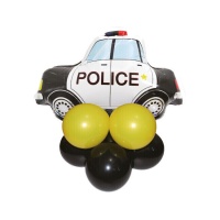 Bouquet de ballons de voiture de police - 9 unités