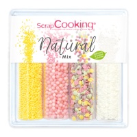 Kit de paillettes assorties Naturel 74 gr - scrapcooking